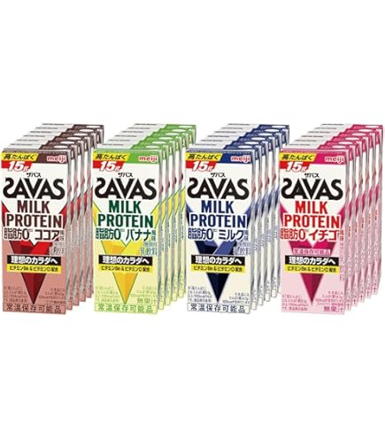Amazon.co.jp: 【セット品】明治 ザバスミルクプロテイン 脂肪0 24本