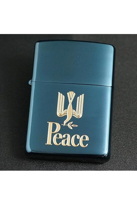 Amazon | zippo（ジッポー）Peace ブルーチタン 懸賞商品 1995年製造 