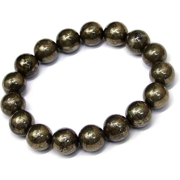 Amazon | [hinryo] g3-3311E パイライト 黄鉄鉱 8mm ブレスレット 内径