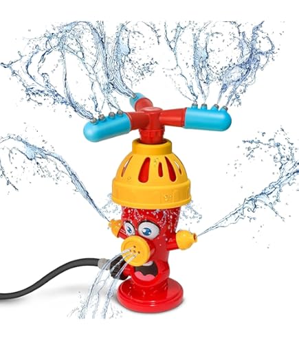 Amazon.co.jp: スプリンクラー 水遊び おもちゃ 消火栓のおもちゃ 屋外
