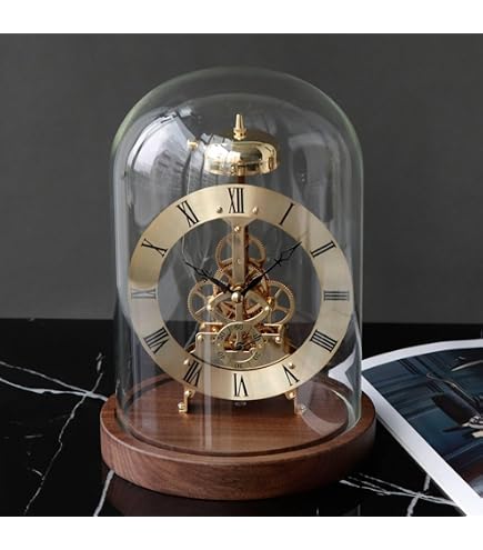 Amazon.co.jp: Qwirly Store:Hermle Kehl 機械式スケルトン置時計