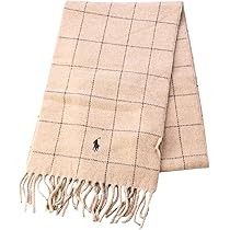 Amazon | ポロ ラルフローレン リバーシブル マフラー キャメル PC0743