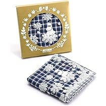 Amazon｜ムーミン MOOMIN チェックフラワー タオルハンカチ