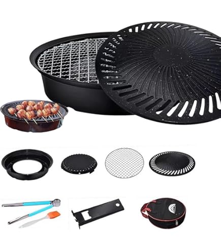 Amazon.co.jp: 三陶 萬古焼 焼肉コンロ (アミ付) 09058 炎旨焼機