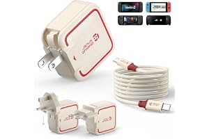 【JSAUX GaN 65W PD急速充電器】Switch 2対応 PSE認証済 USB C充電器 2mケーブル付｜折りたたみ式＋UK/EU変換プラグなど多機種対応（オフホワイト）