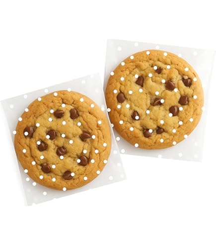 200 Pcs Heat Seal Cookie Bags Matte Frosted Cellophane Flat Edge Cookie...
