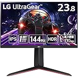 【Amazon.co.jp 限定】LG ゲーミングモニター UltraGear 24GN65R-B 23.8インチ / フルHD/IPS / 144Hz / 1ms(GTG) / HDR/FreeSync Premium/高さ調整、ピボット対応/HD