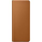 Galaxy Z Fold3 5G Leather Flip Cover｜キャメル｜スマホケース｜Samsung純正 国内正規品｜ EF-FF926LAEGWW