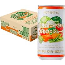 Amazon.co.jp: 神戸居留地 16種のやさいとくだものの ジュース 缶 185g