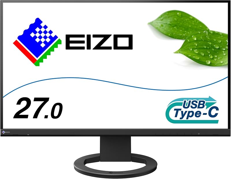 EIZO ビジネススタンダードモニター | FlexScan EV2720S-BK | 27.0型WQHD・USB Type-C・ブラック