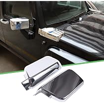 Side Wheel Eyebrow Lamp Light Guards Cover Trim Bezels For 1997+ Jeep Wrangler TJ