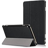 【Trocent】Huawei MediaPad M3 Lite 10 WP ケース dtab d-01K ケース 三つ折 スタンド機能付き 超薄型 手帳型 落下防止 衝撃吸収 内蔵マグネット開閉式 PUレザーカバー (M3 Lite 10 WP, 