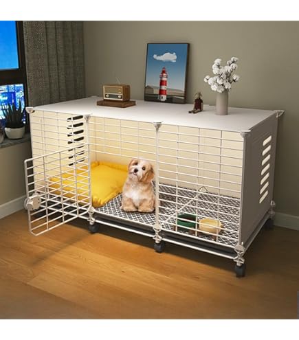 Amazon | RNQZ 小型大型犬用クレート、犬用ベビーサークル、特大