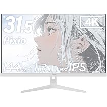 Amazon.co.jp: PX32U Wave White ゲーミングモニター 4K 32インチ 