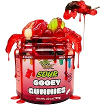 Amazon | Yum Yum Candy Shop Sour Gooey Gummies, Blue Raspberry, 10