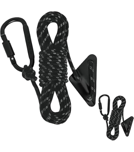 Amazon | テントロープ ガイロープ 長さ5m 太さ5mm 耐荷重400kg