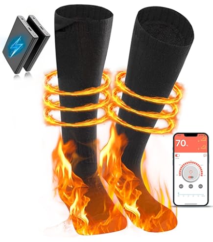 Amazon | 電熱ソックス 電気靴下 USB 充電式 ヒーター靴下 加熱