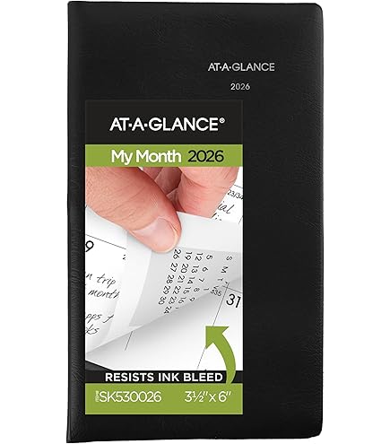 AT A GLANCE Fine Diary 2023 RY Weekly Monthly Diary Black Brown Pocket
