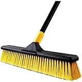 CLEANHOME デッキブラシ 業務用 45cm幅 掃除ブラシ 長さ調節可能 129cm-166cm ベランダ/屋外/床/庭園にも適用 掃除用品 【耐久性MAX】