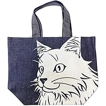 Amazon | 倉敷デニム ランチバッグ 日本製 柴犬 うさぎ 猫 ネコ
