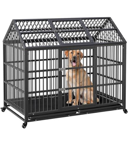 Amazon.co.jp: 110*72*90cm 仕切り付きの繁殖犬ケージ, スチール製
