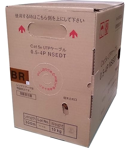 Amazon | 日本製線 環境配慮型Cat6 LANケーブル（300m巻き） EM-NSGDT6 
