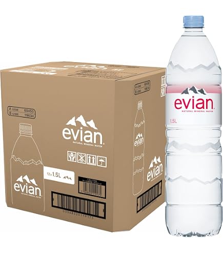 Amazon.co.jp: エビアン スパークリング グラスボトル 330ml(瓶)【20本