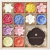 カメヤマキャンドルハウス 水に浮かぶキャンドル 季節のお花 花づくしギフトセット 植物原料使用