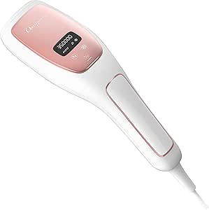 白黒2色展開 家庭用脱毛器 OPUS BEAUTY 03 冷却機能 ハイパワー THRシステム オート照射 キッズ脱毛 介護脱毛 髭脱毛 業務用脱毛機メーカー製（オーパスビューティーゼロスリー ピュアホワイト&times;ローズゴールド）