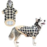 BINGPET 犬 服 冬 ペット服 おしゃれ チェック柄 犬の服 犬 犬用パーカー フーディー ペット 防寒 犬洋服 シャツ 秋 春 衣装 ベスト 犬 サークル スポーツ服 柔らかさ 家着 袖あり お散歩 ポリエステル 犬用服 ドッグウェア タンクトップ 小型犬 中型犬 大型犬 XLサイズ（肉球、ブルー）