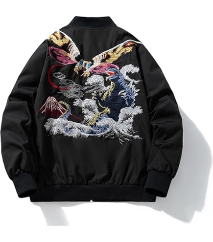 Amazon.co.jp: XL(LL)伊藤潤二展 誘惑 リバーシブル スカジャン