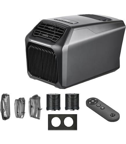 VELAR ポータブルエアコン 1200W冷房能力 4100BTU アウトドア Amazon | 【10分で8℃ダウンの急速冷却！】VELAR ポータブルエアコン