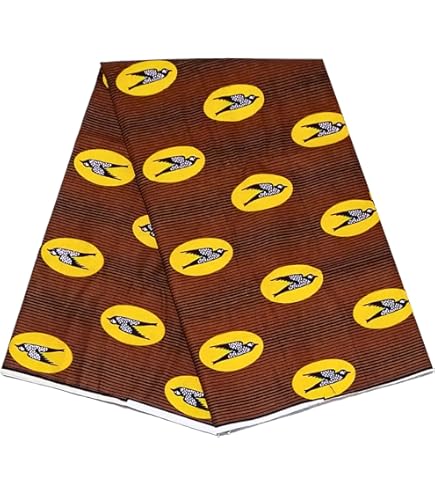 アフリカ・ジンバブエ製 ろうけつ染め布（140cm×200cm） ジンバブエ・フラワーバティック （壺とショナ文様） ZB-08