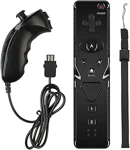 Amazon Co Jp Trenzado Wiiリモコン Wii U リモコン プラス Wii コントローラー セット ヌンチャク 振動 スピーカー Cmosセンサー 3軸加速度センサー 拡張ユニット Wiiu Wii 対応 コントローラー 黒 家電 カメラ