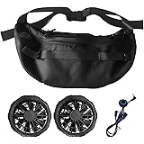 [ｙＰ ＹＥＲＩＫＰ 耶里克・普] 腰掛けファン 屋外の仕事 レジャー 運働のすべて好きな 腰ベルト扇風機 ベルトファン 腰掛け ボディエアコン 腰掛け扇風機 3段風量調節 空調作業服 携帯クーラー 男女ともに使えます ウエストファン