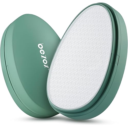 BEZOX Nano Glass Foot File Callus Remover with Cover – Gentle Glass Foot Pumice Stone, Effective Feet Scrubber for Dead Skin,