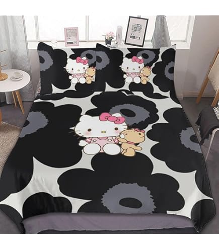 Amazon｜ハローキティ 布団カバー 3点セット シングル シングル 枕