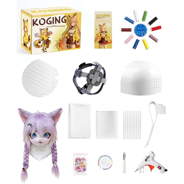 Amazon.co.jp: KoGing Fursuit 着ぐるみマスクベース-ファースーツ