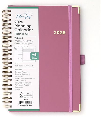 Global Printed Products Essential Pro Monthly & Weekly Planner 7" X 9" CY 2026 (Tree Seasons) - Excello Global Brands - View #11