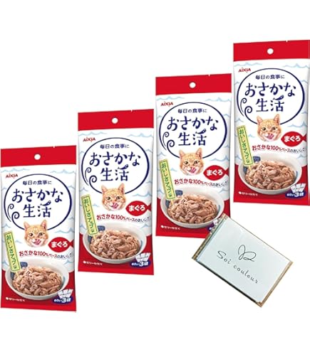 Amazon.co.jp: おさかな生活 アイシア まぐろ 180g(60g×3袋) : ペット用品