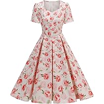 Amazon.co.jp: [Povozer] レトロワンピース 1950Sロカビリー V
