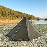 冬スノースカート難燃 防熱煙突炎テント2-3人薪炉インディアンホットテントピラミッドテント380 x 380 x 200cm (アウターテント) (アウターテント)