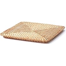 Amazon.co.jp: MUJI 無印良品 重なるラタン角型バスケット用フタ 幅35