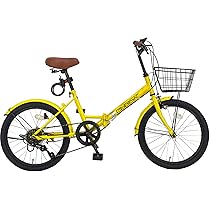 Amazon | PHRISK 折りたたみ自転車 20インチ 軽量 折り畳み自転車 6段