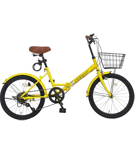 折りたたみ自転車 淡い黄色 折りたたみ自転車 淡い黄色