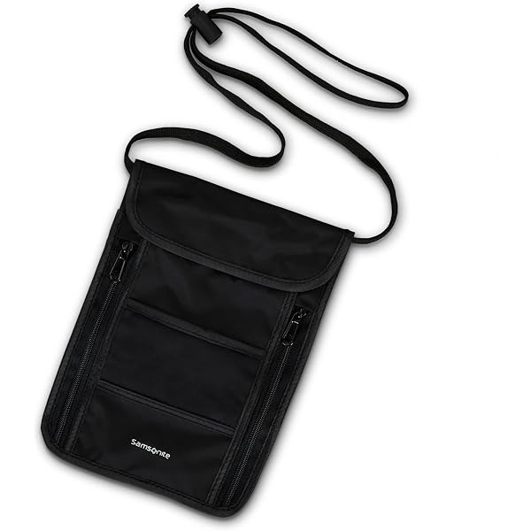 Amazon.co.jp: Samsonite RFID Security Neck Pouch, Black : ファッション