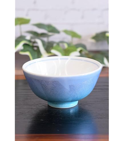 Amazon｜京焼 清水焼 陶あん窯 飯碗 大 白掛紫草花 KTA515-01｜飯碗