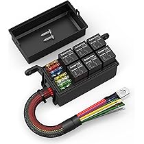 Amazon.co.jp: 配線済みヒューズリレーボックス リレースロット2