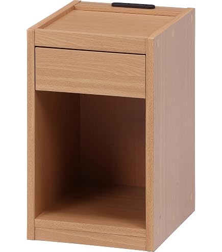 Amazon.co.jp: 大川家具 幅38.9cm コンセント付き ナイトテーブル
