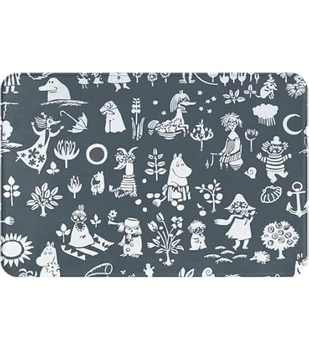 |丸眞 玄関マット MOOMIN ムーミン H60×W100cm 灯りをつけて
